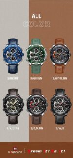 Naviforce Men's Watch NF9197L S GY O BN | Watches Prime