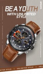 Naviforce Men's Watch NF9197L S GY O BN | Watches Prime
