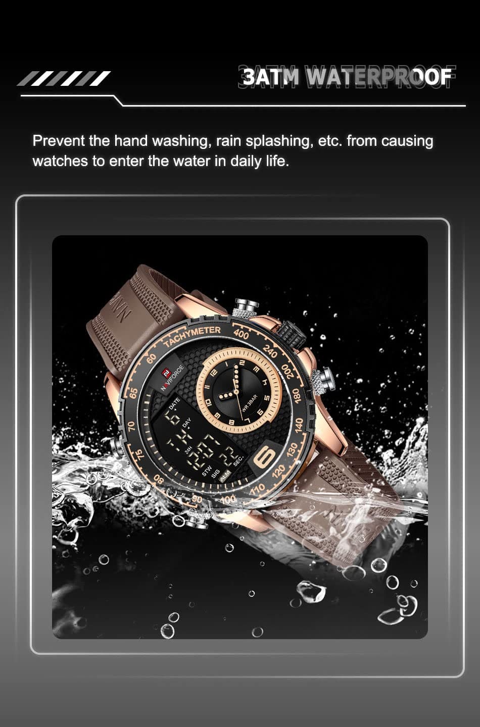 Naviforce Men's Watch NF9199T RG B CE | Watches Prime