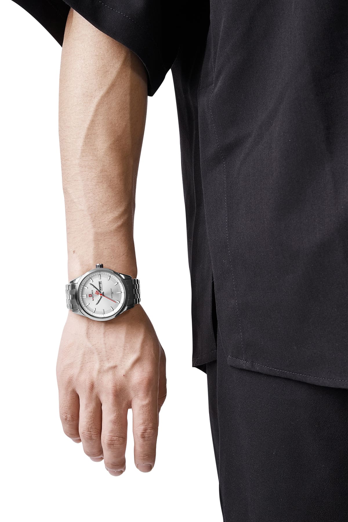 ساعة يد نافي فورس رجالية NF9203 S W | واتشز برايم