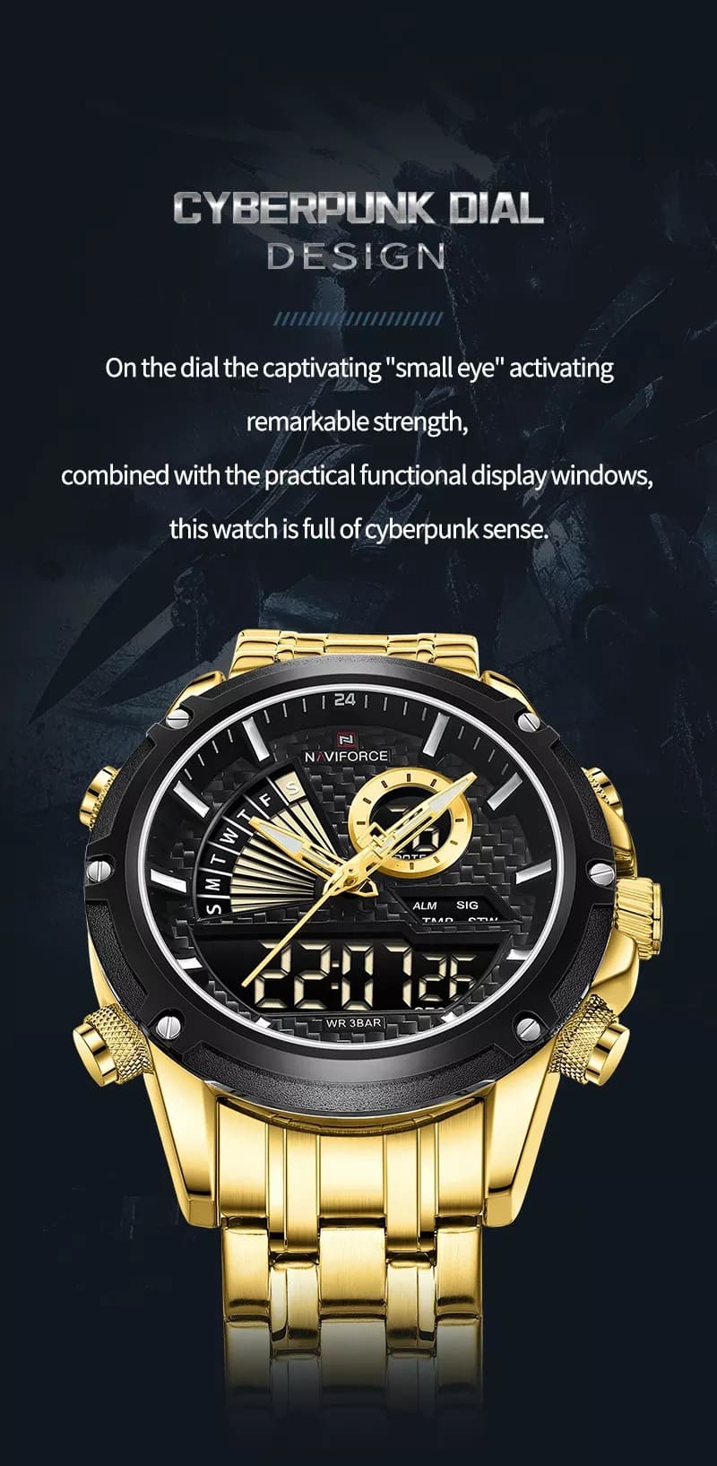 Naviforce Men's Watch NF9205 G B | Watches Prime