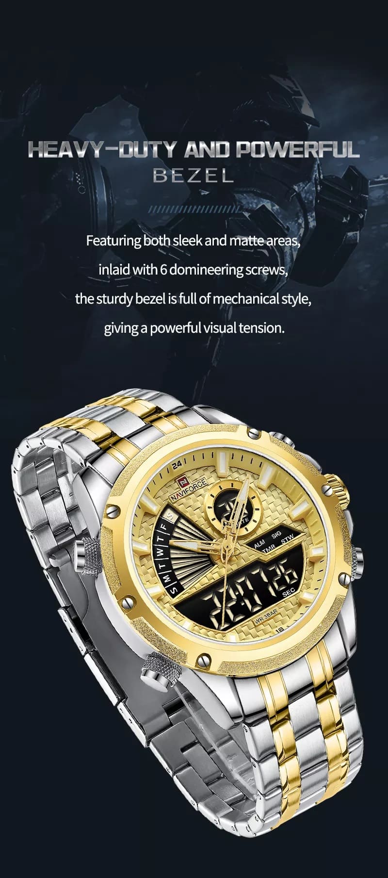 Naviforce Men's Watch NF9205 S G | Watches Prime