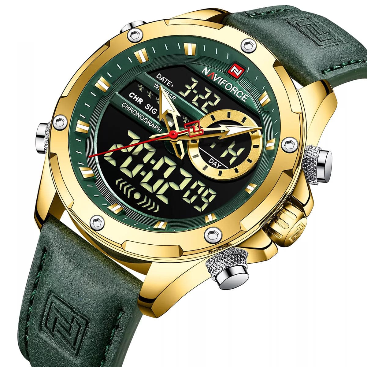 Naviforce Men's Watch NF9208 G GN GN | Watches Prime