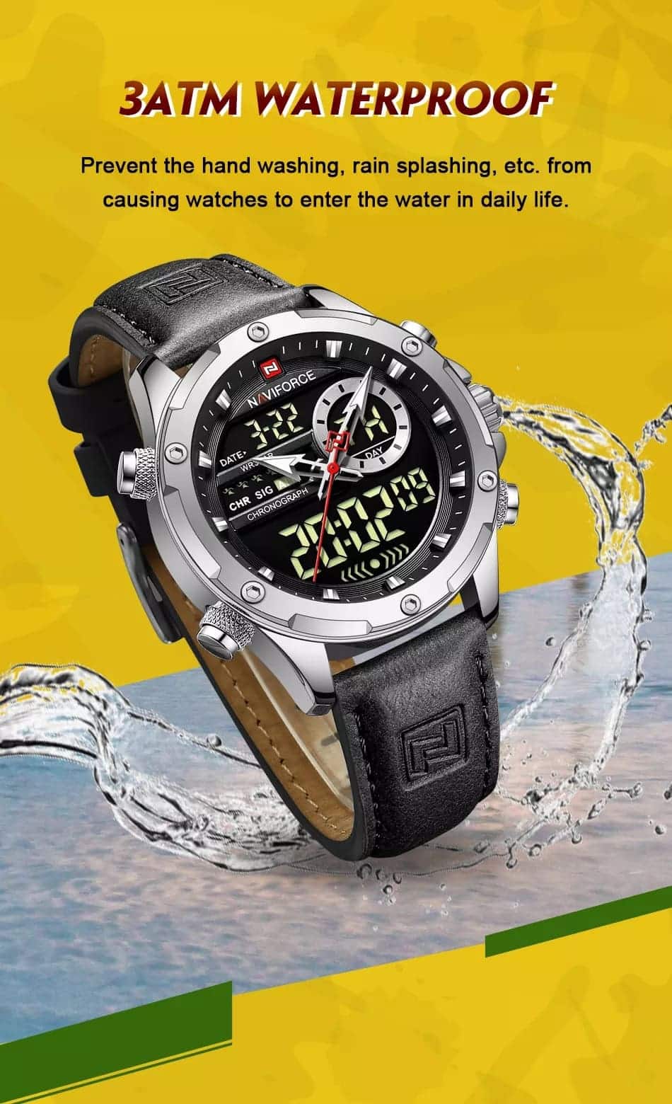 Naviforce Men's Watch NF9208 S B B | Watches Prime