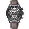 Nf9211l b b gy naviforce watch men black dial leather gray strap quartz battery analog water resistant 30m for dream