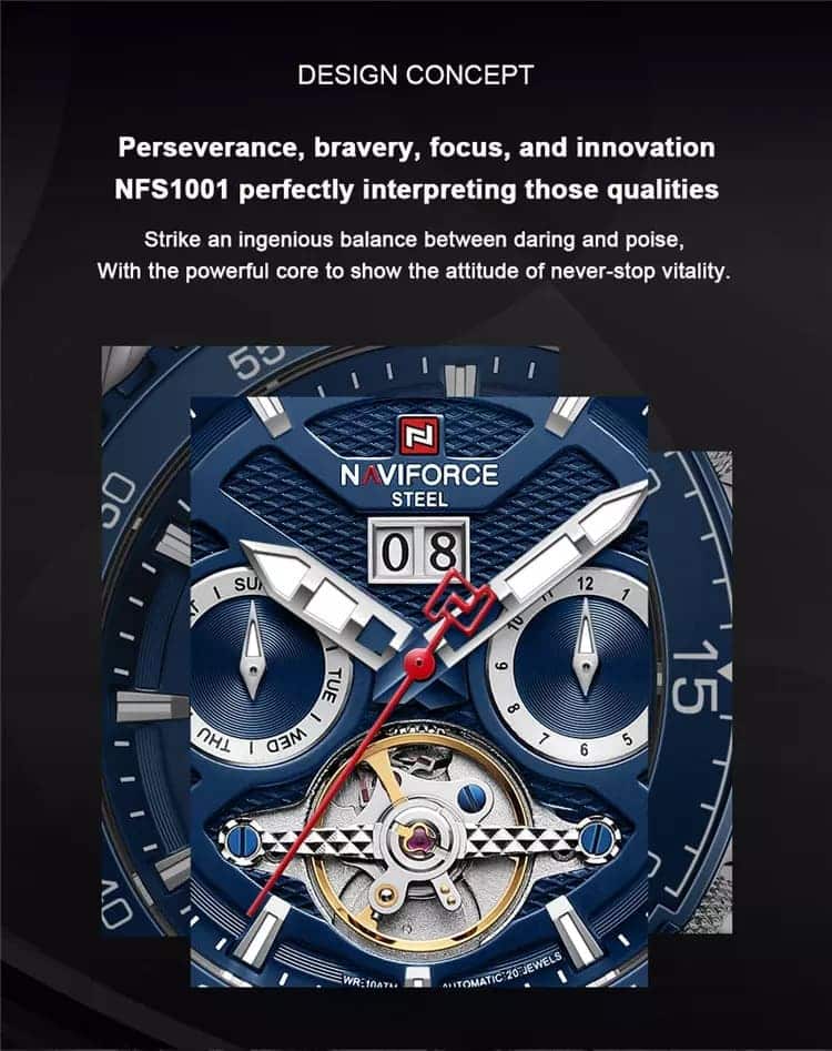 Naviforce Men's Watch NFS1001 S BE | Watches Prime