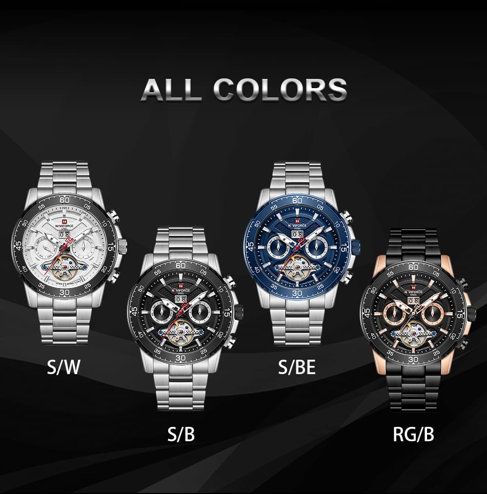 Naviforce Men's Watch NFS1001 S W B | Watches Prime