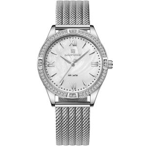 nf5028-s-w-naviforce-watch-women-white-dial-stainless-steel-metal-silver-mesh-strap-quartz-battery-analog-three-hand-for-dream