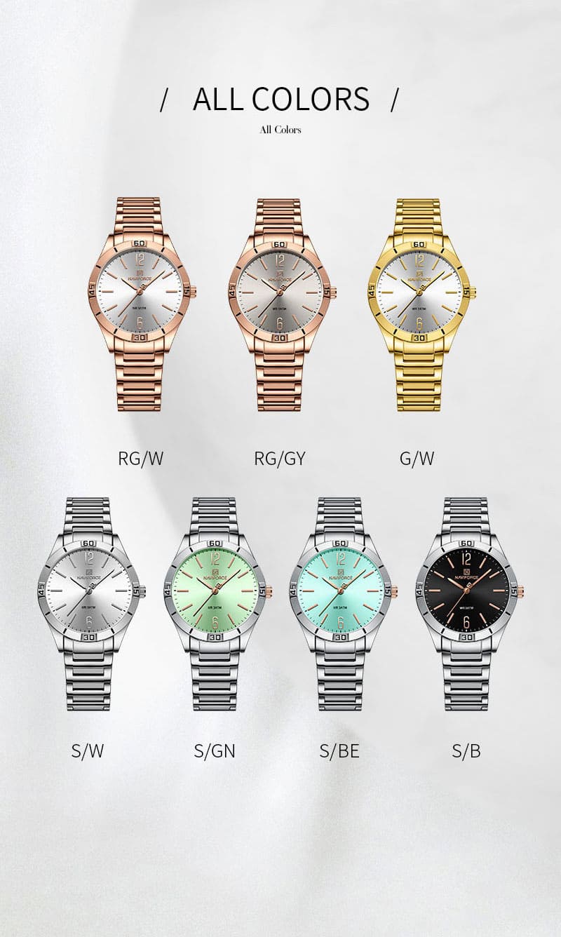 Naviforce Women's Watch NF5029 G W | Watches Prime