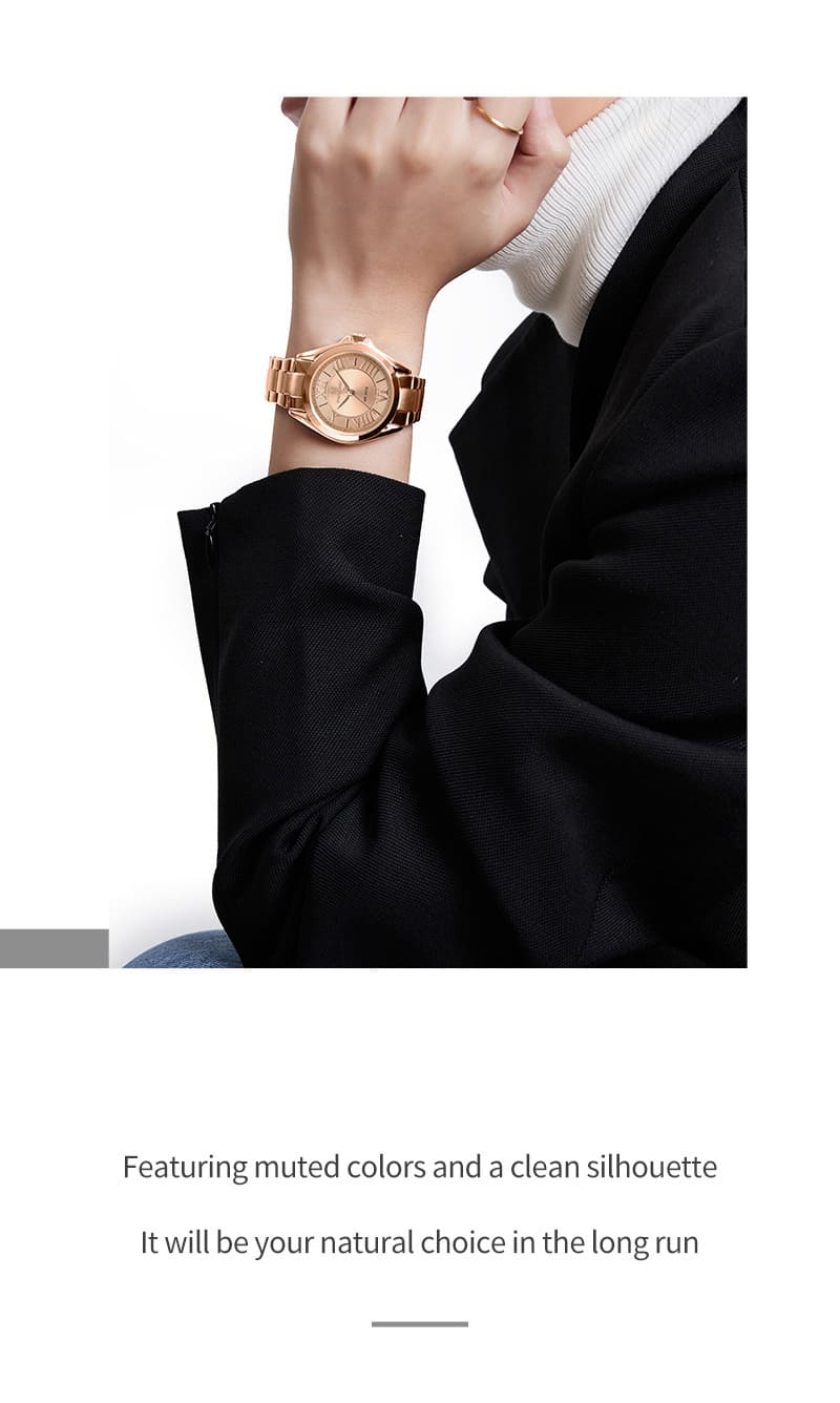 ساعة يد نافي فورس للنساء NF5037 RG RG | واتشز برايم