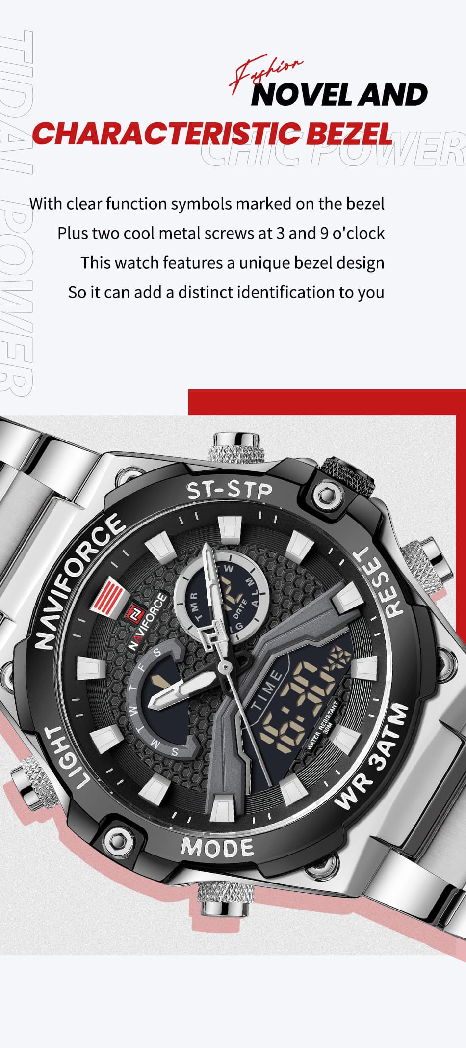 Naviforce Men's Watch NF9207 S B B | Watches Prime