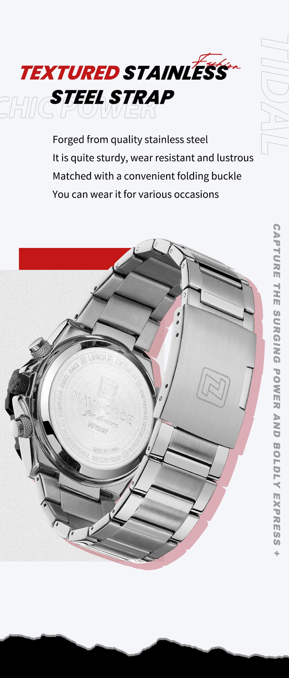 Naviforce Men's Watch NF9207 S B GN | Watches Prime