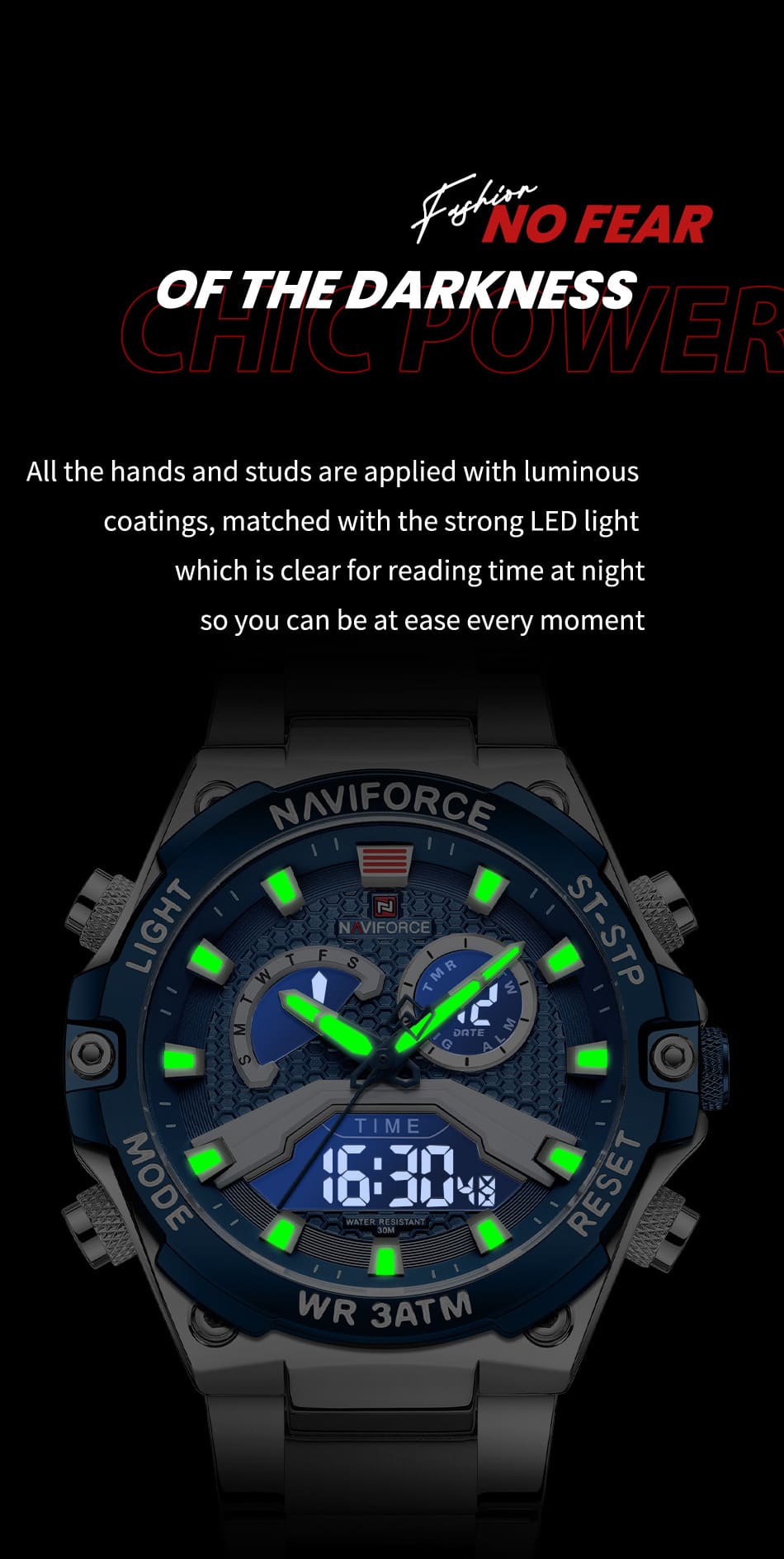 Naviforce Men's Watch NF9207 S BE BE | Watches Prime