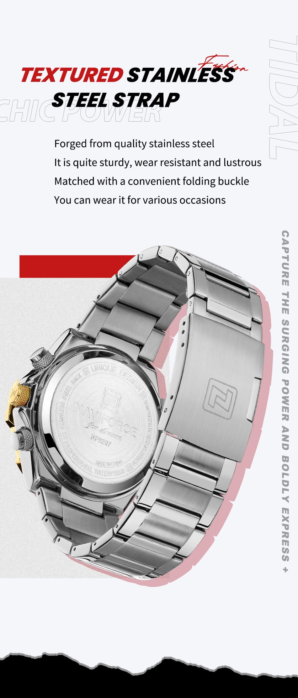 Naviforce Men's Watch NF9207 S G B | Watches Prime