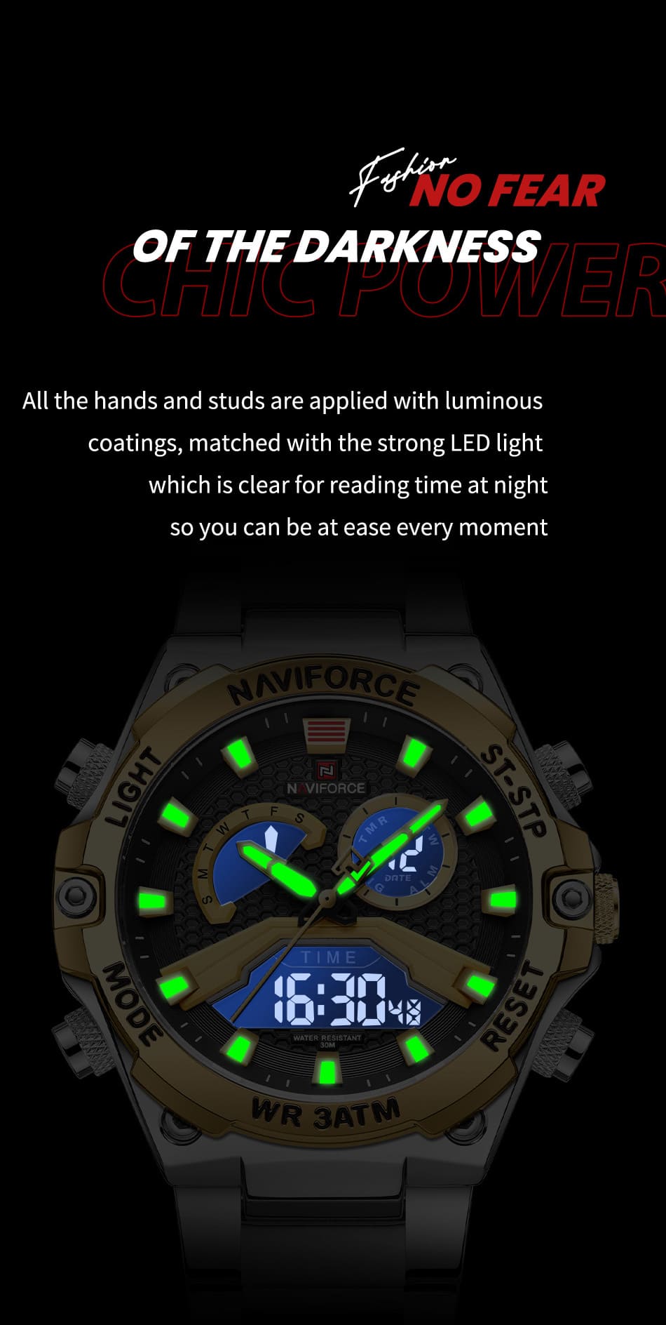 Naviforce Men's Watch NF9207 S G B | Watches Prime