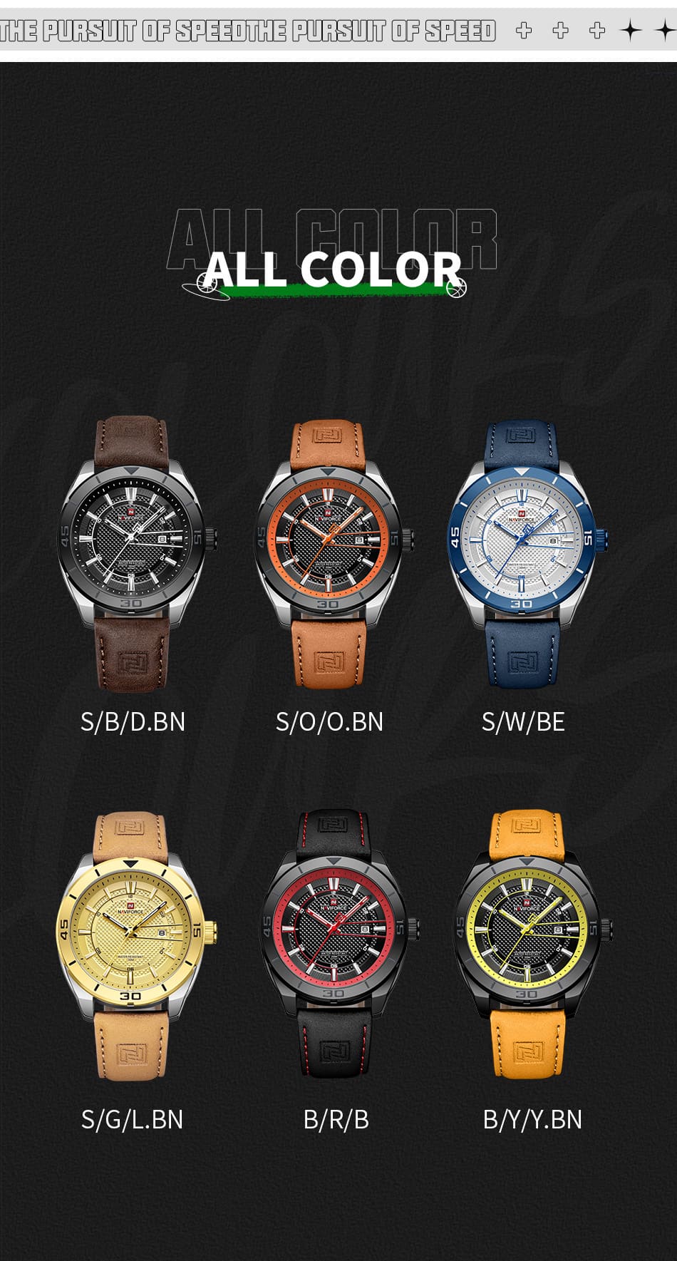 Naviforce Men's Watch NF9209 S B D BN | Watches Prime