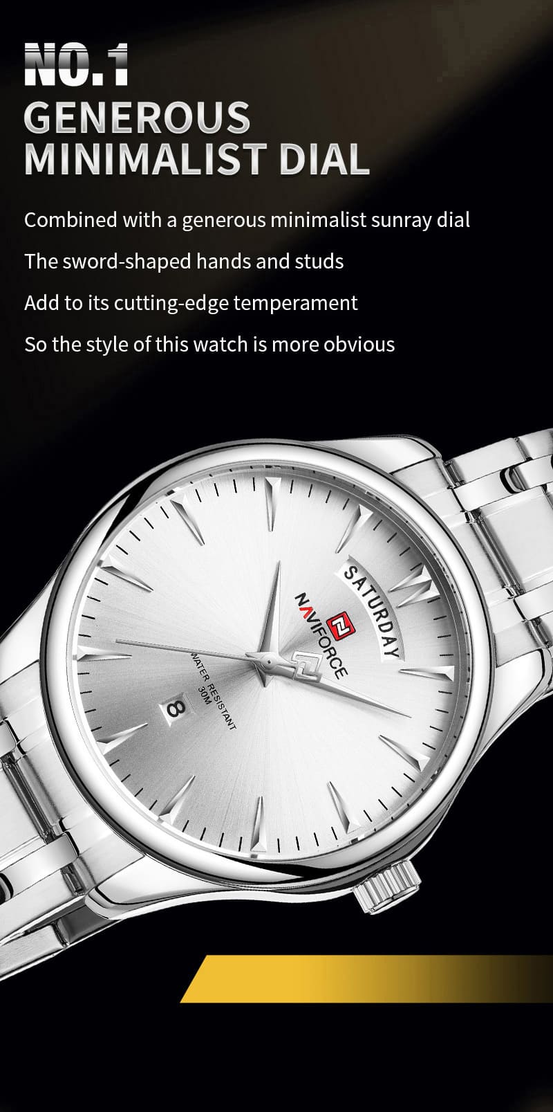 Naviforce Men's Watch NF9213 S W | Watches Prime Naviforce Men's Watch NF9213 S W | Watches Prime