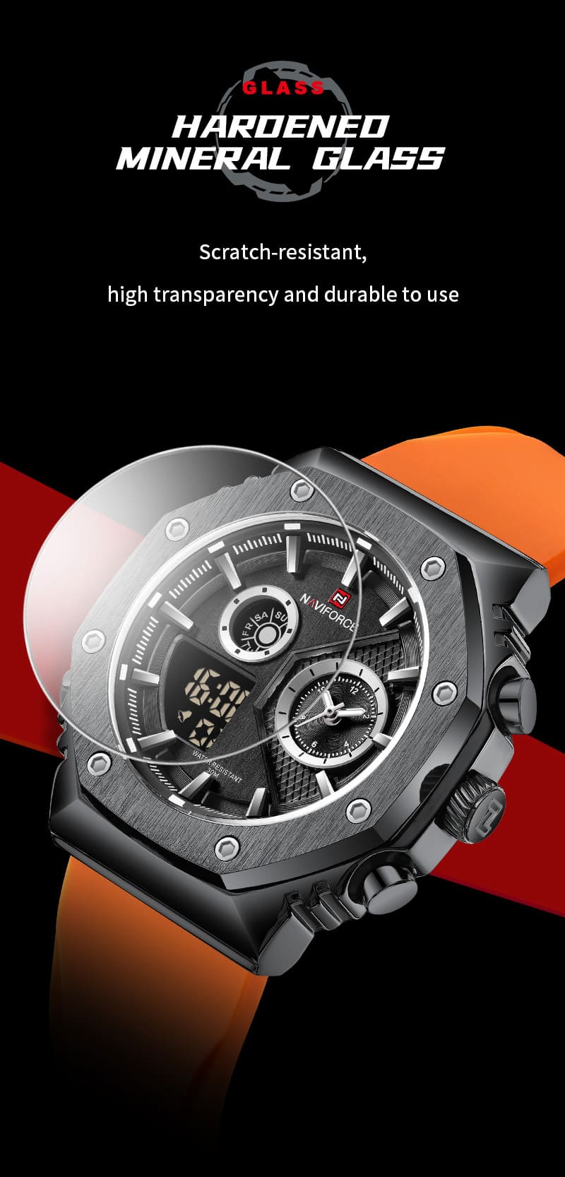 Naviforce Men's Watch NF9216T B B O | Watches Prime