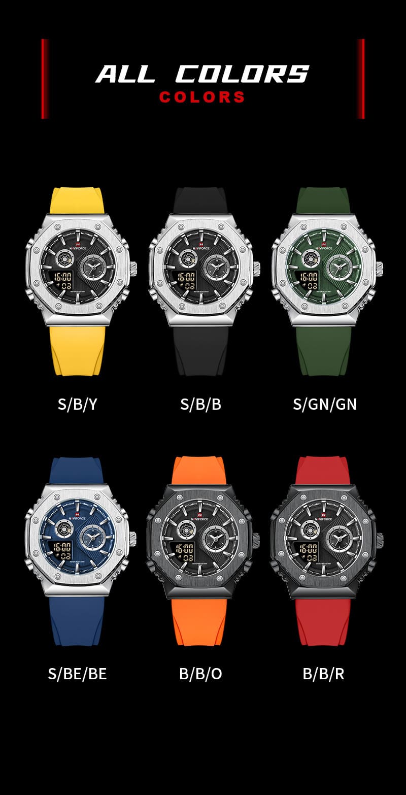 Naviforce Men's Watch NF9216T B B O | Watches Prime