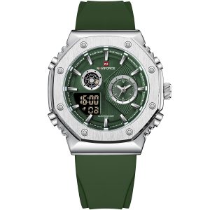 nf9216t-s-gn-gn-naviforce-watch-men-green-dial-rubber-strap-quartz-battery-digital-analog-three-hand-for-dream