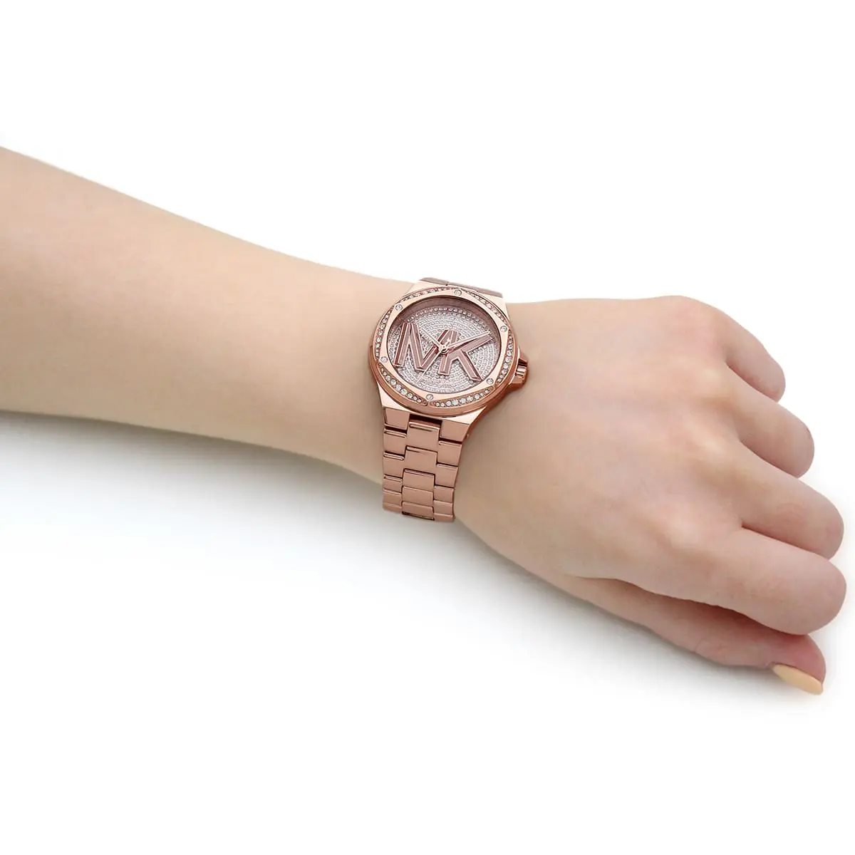 Michael Kors Women's Mini-Lennox Quartz Analog Gold Stainless Steel  Bracelet Watch