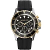 Mk8366 michael kors chronograph watch men black dial rubber strap quartz battery analog everest