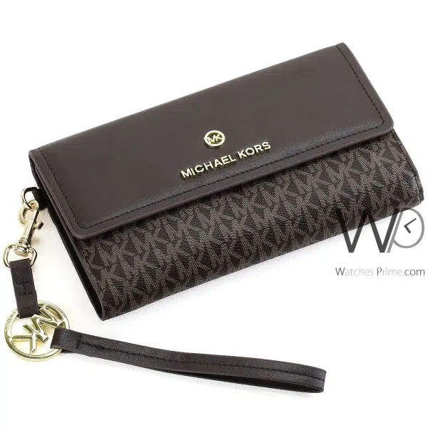 Michael Kors MK Wallet Leather Brown women | Watches Prime