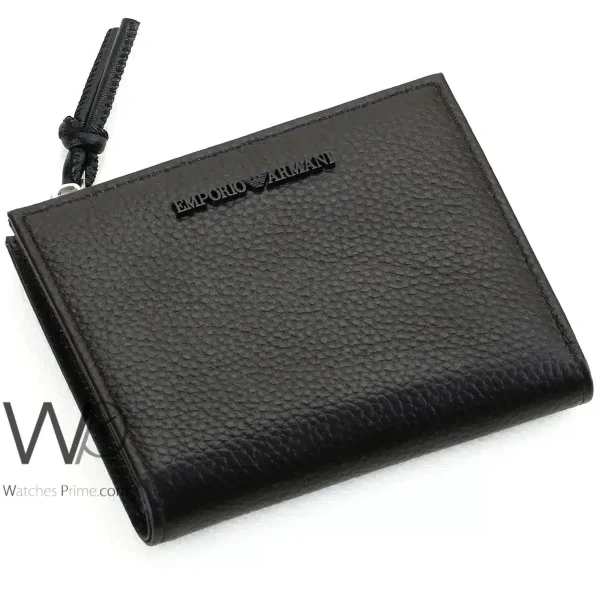 Emporio Armani Zipper Wallet Brown For Men | Watches Prime