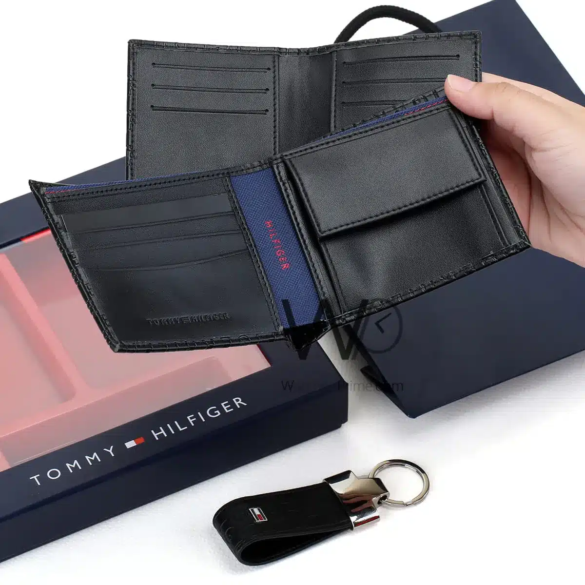 Tommy Hilfiger Wallet Keychain Card Holder | Watches Prime