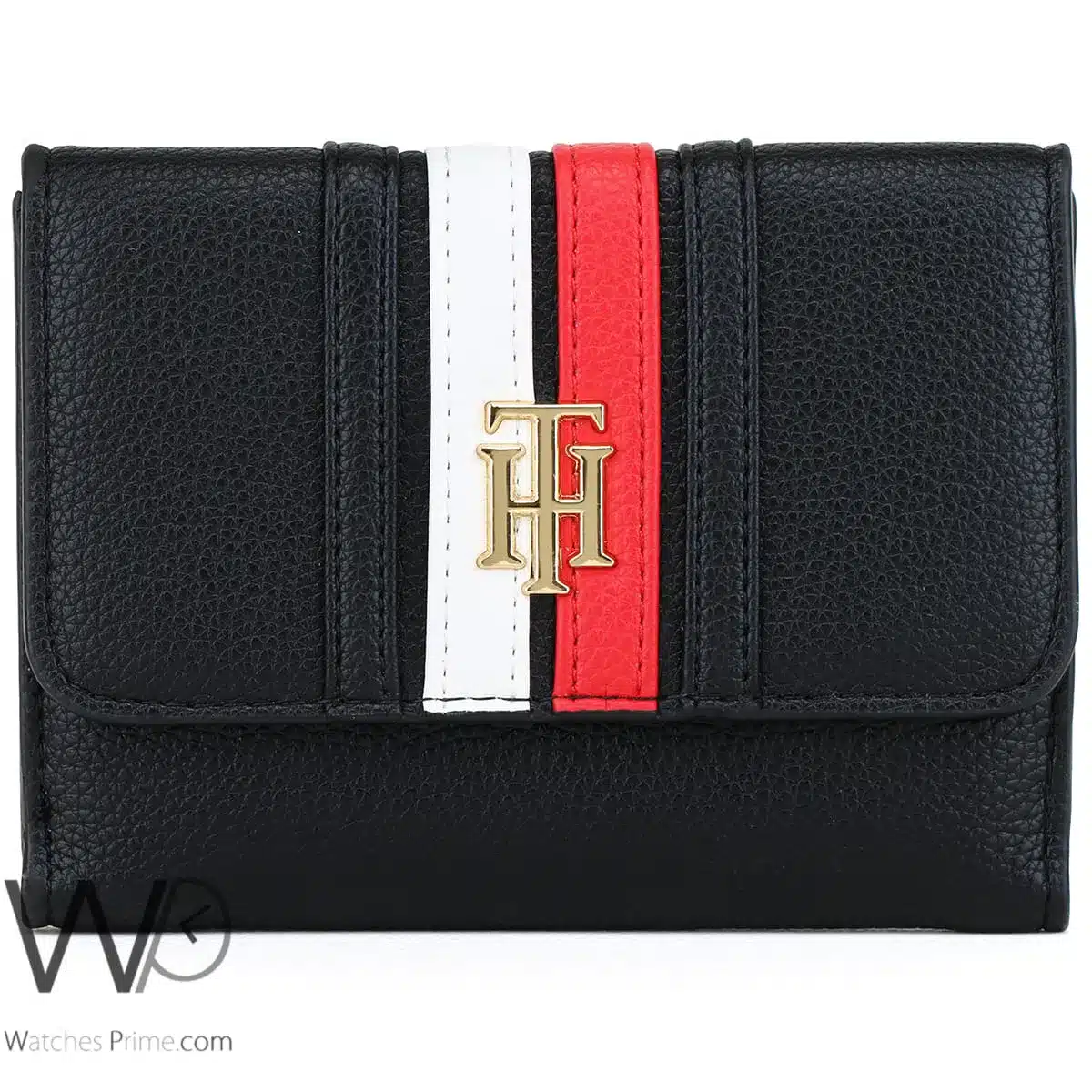 Tommy Hilfiger TH Wallet Leather Black Women | Watches Prime