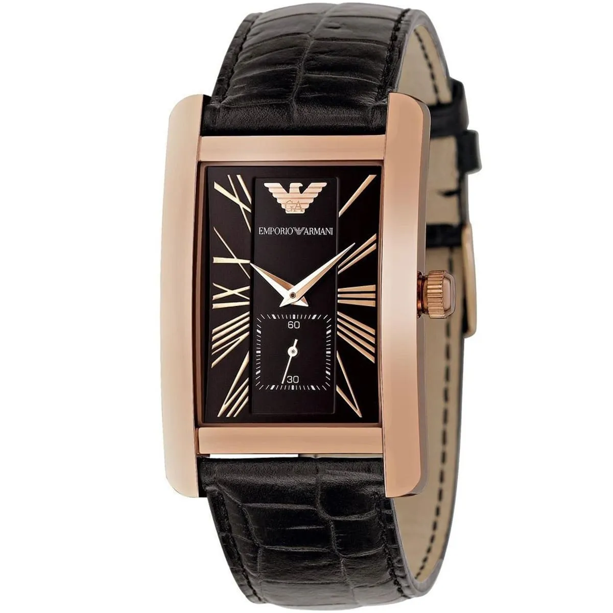 Emporio armani deals men's square watch