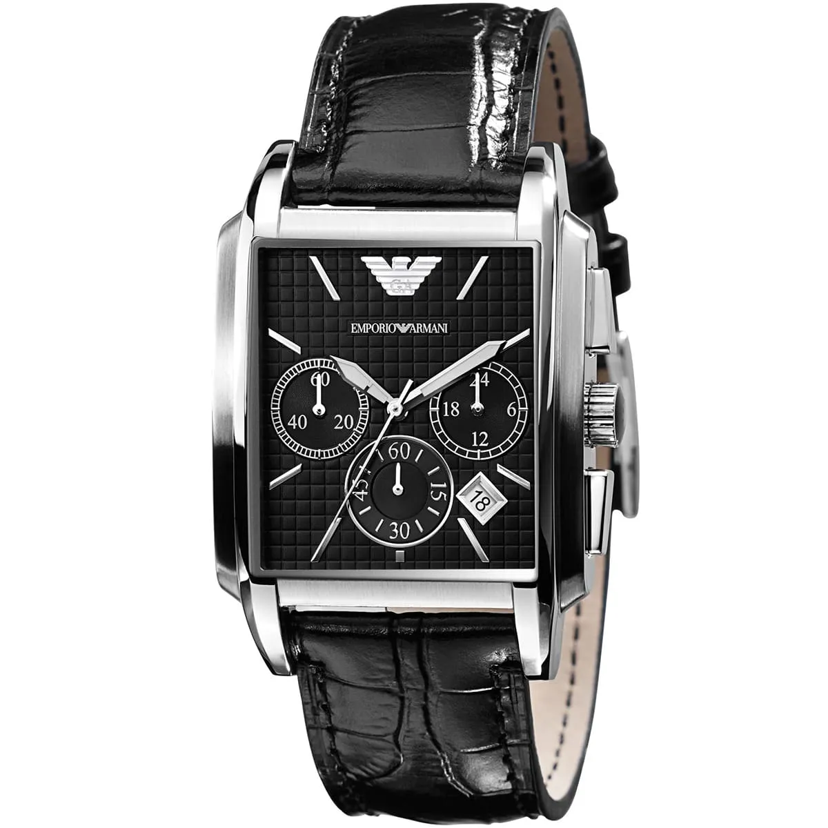 Armani square discount face mens watches