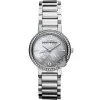 Ar0746 emporio armani watch women mother of pearl silver dial stainless steel metal strap quartz battery analog