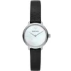 Ar11159 emporio armani watch women white dial leather black strap quartz battery analog modern