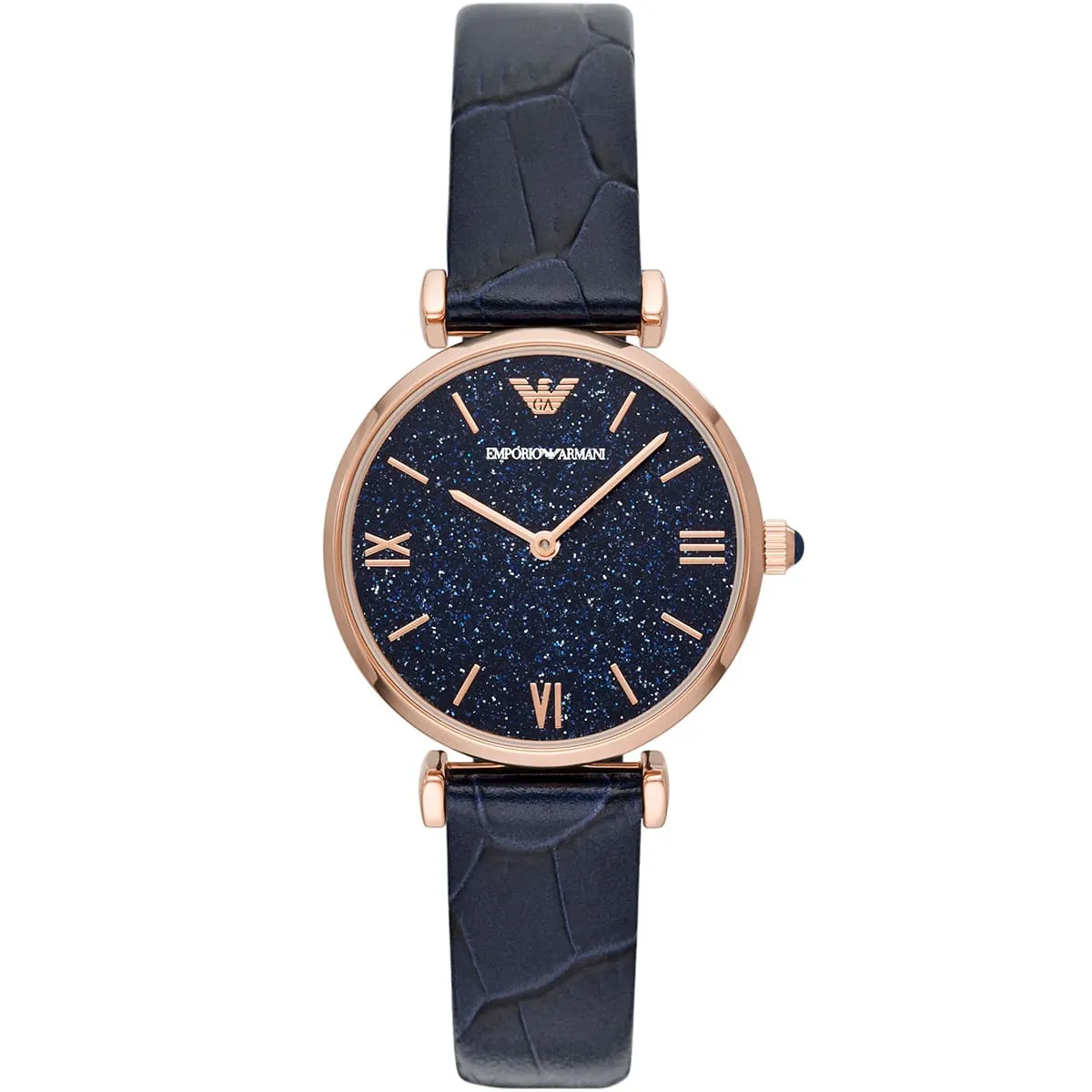 Armani ladies 2024 watch blue face