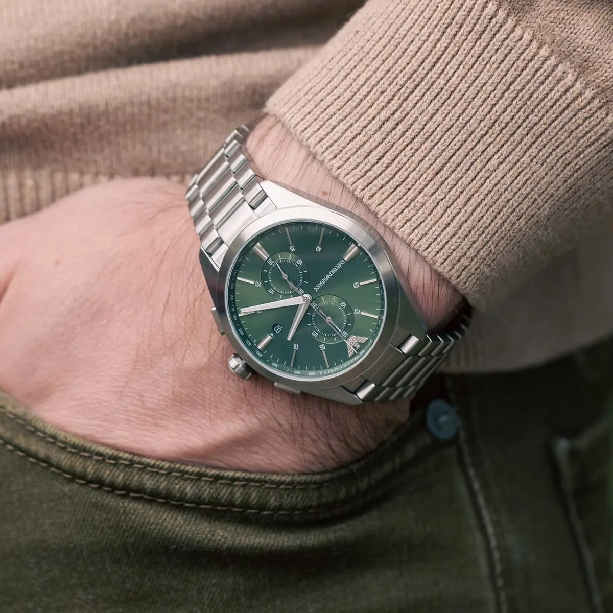 Emporio Armani Men\'s Watch Claudio Watches | Prime AR11480