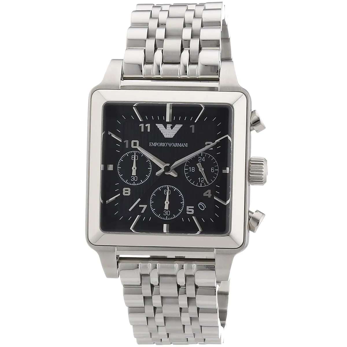 Armani square cheap watch mens