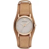 Ar1835 emporio armani watch women gray dial leather brown strap quartz battery analog luigi xsmall
