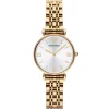 Ar1877 emporio armani watch women silver dial stainless steel metal gold strap quartz battery analog gianni t bar