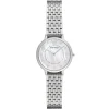 Ar2511 emporio armani watch women mother of pearl white dial stainless steel metal silver strap quartz battery analog kappa