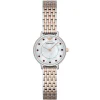 Ar2515 emporio armani watch men mother of pearl white dial stainless steel metal silver rose gold strap quartz battery analog kappa mini