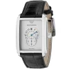 Ar4201 emporio armani watch square meccanico men white dial leather black strap automatic analog donna