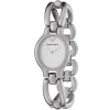 Ar5435 emporio armani watch women white dial stainless steel metal silver strap quartz battery analog