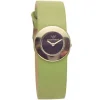 Ar5476 emporio armani watch women black dial leather green strap quartz battery analog