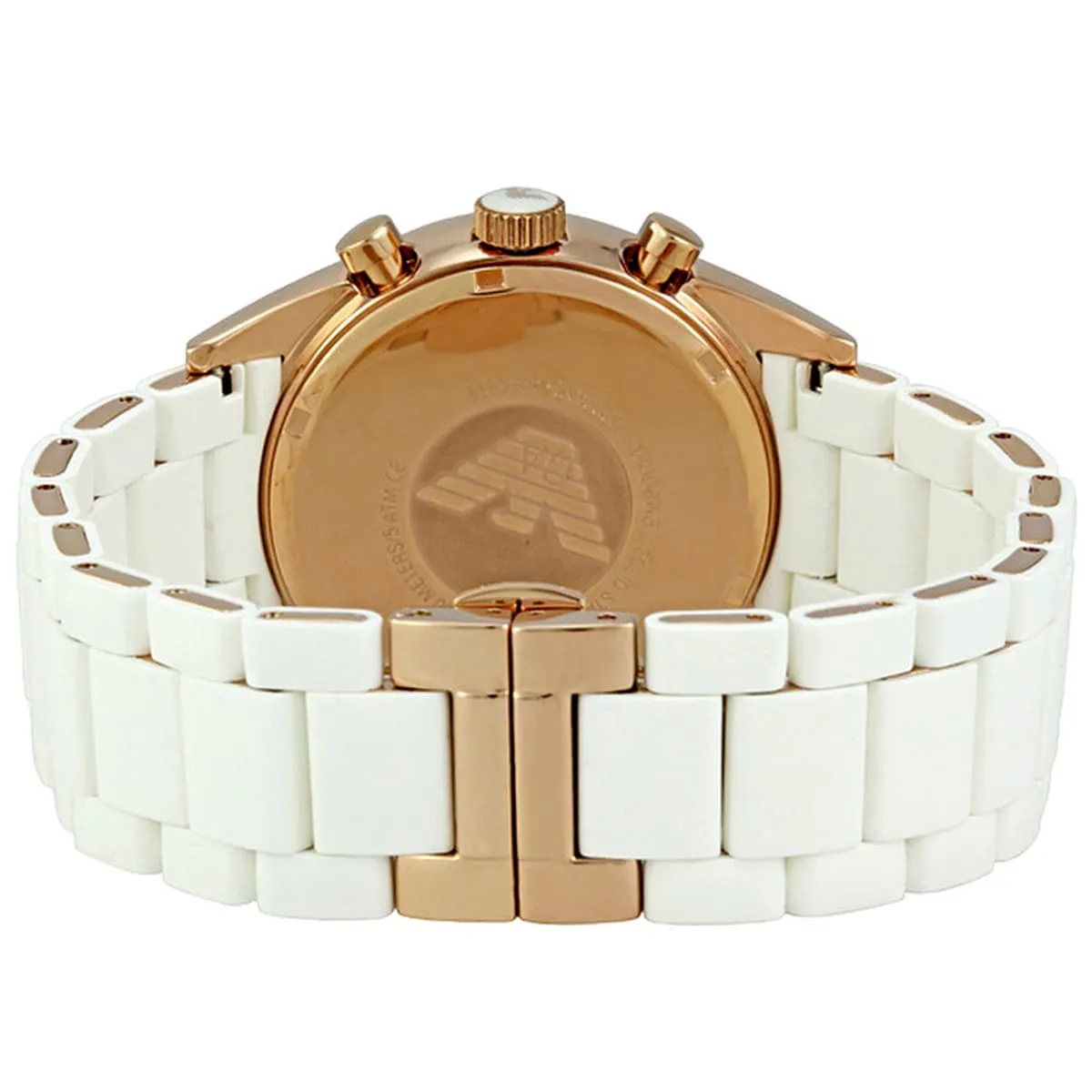 ar5919 emporio armani watch men white dial stainless steel metal rubber strap quartz battery analog chronograph tazio large 7