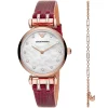 Emporio Armani Ladies Watch Gianni T-Bar AR80052 | Watches Prime