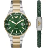 Emporio Armani Men's Watch Diver AR80063SET | Watches Prime