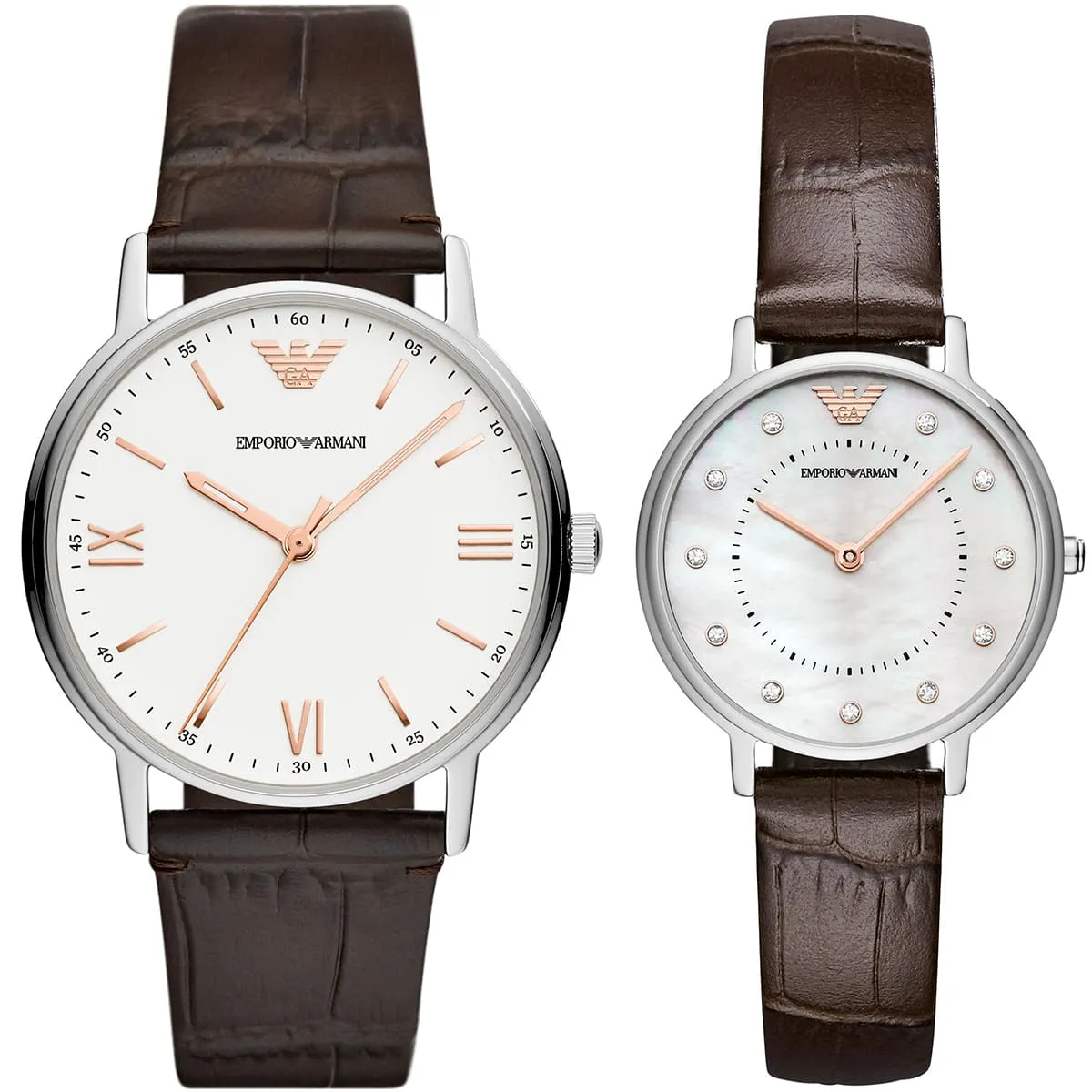 Emporio Armani Unisex Watch Couples Set AR90007 | Watches Prime