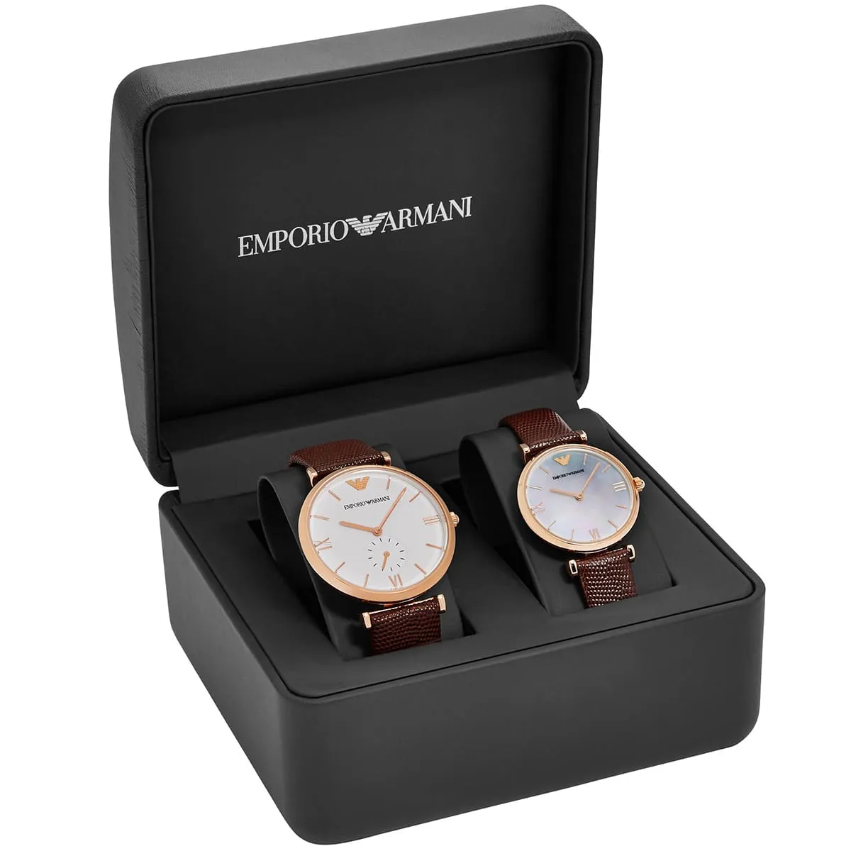 Analog Latest Emporio Armani Couple Watch at Rs 7599/pair in Surat | ID:  23207352848