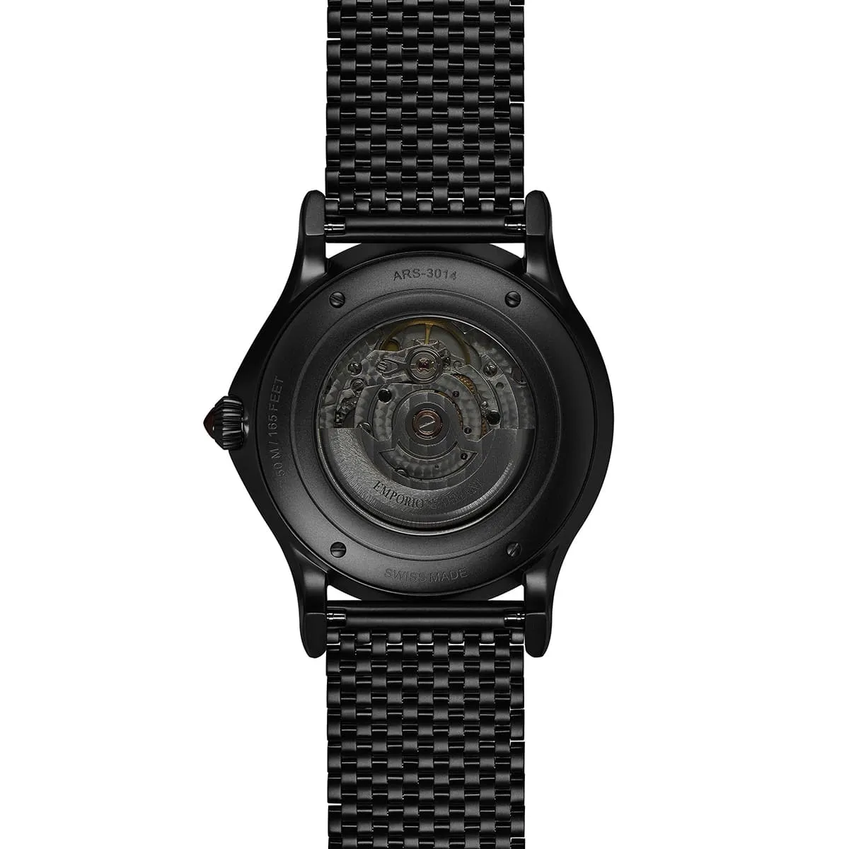 ARMANI アルマーニ Armani ARS3014 Men's Swiss Made Black Automatic 腕時計 メンズ